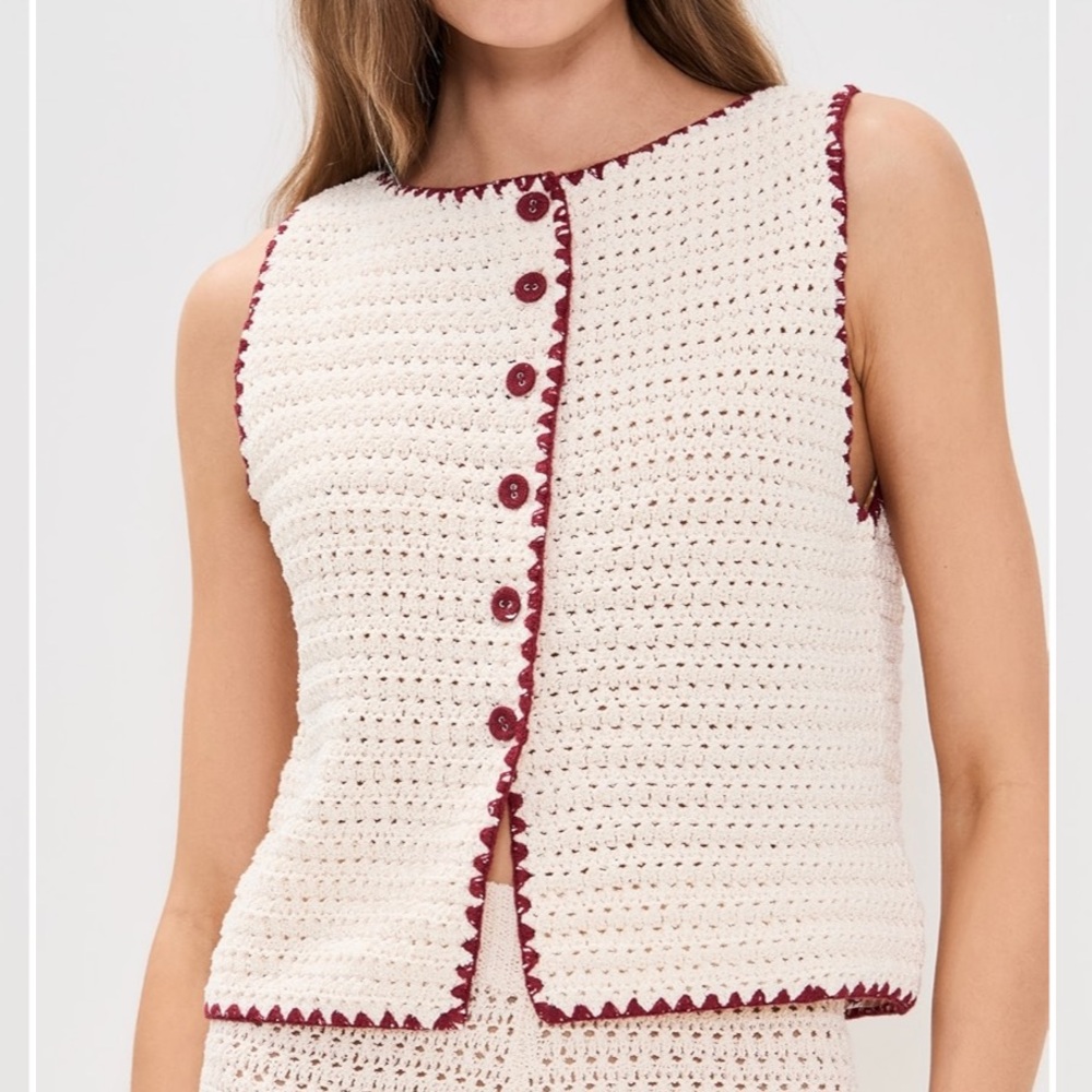 VRG GRL Stella Crochet Vest